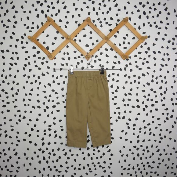 Izod Khaki Chino Toddler Pull On Pants - Picture 1 of 6